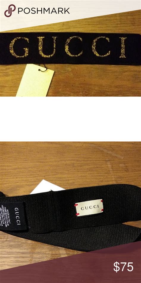 gucci headband mens black